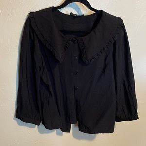 Princess highway apron collar blouse